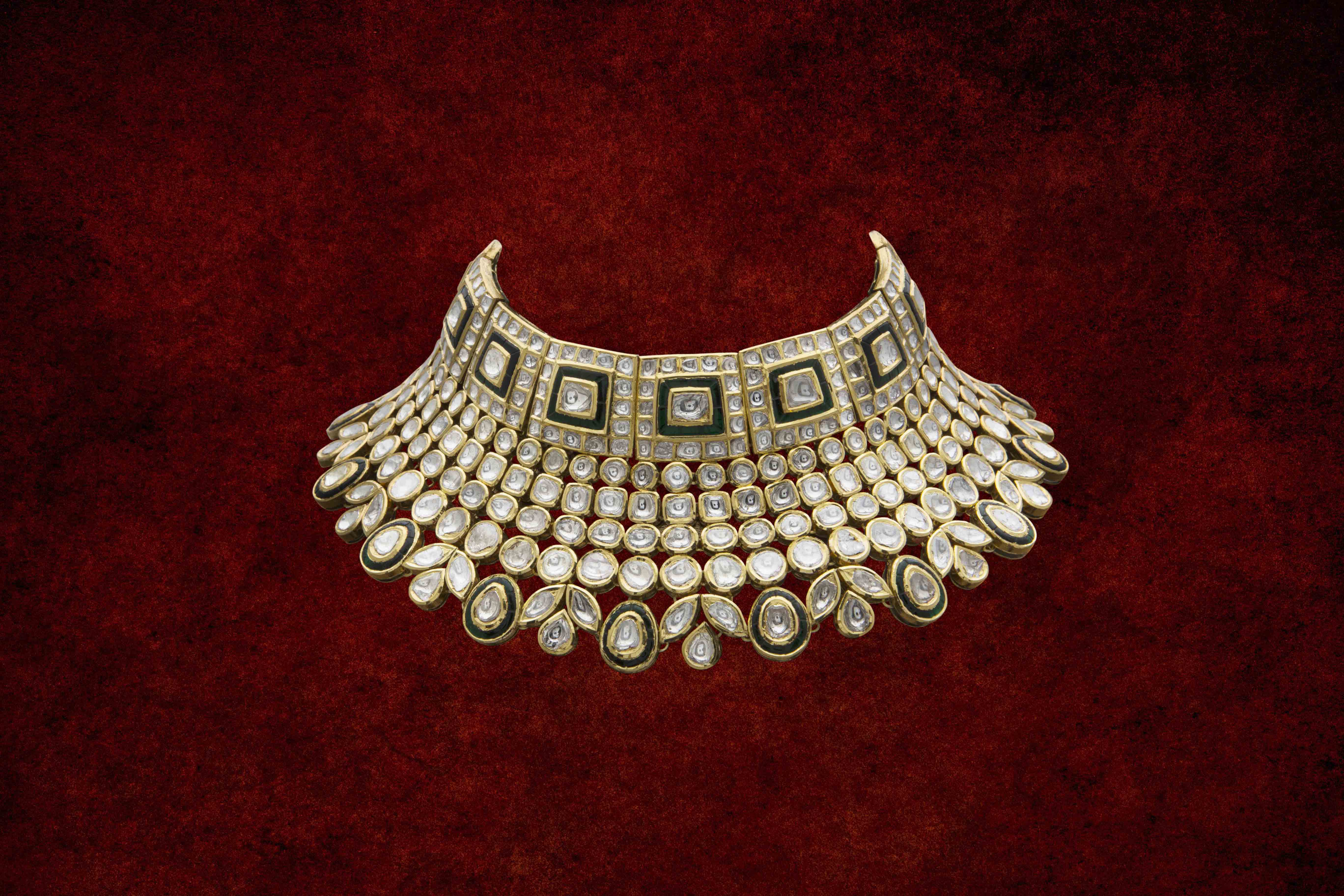 polki diamond choker - Ghanasingh Fine Jewels