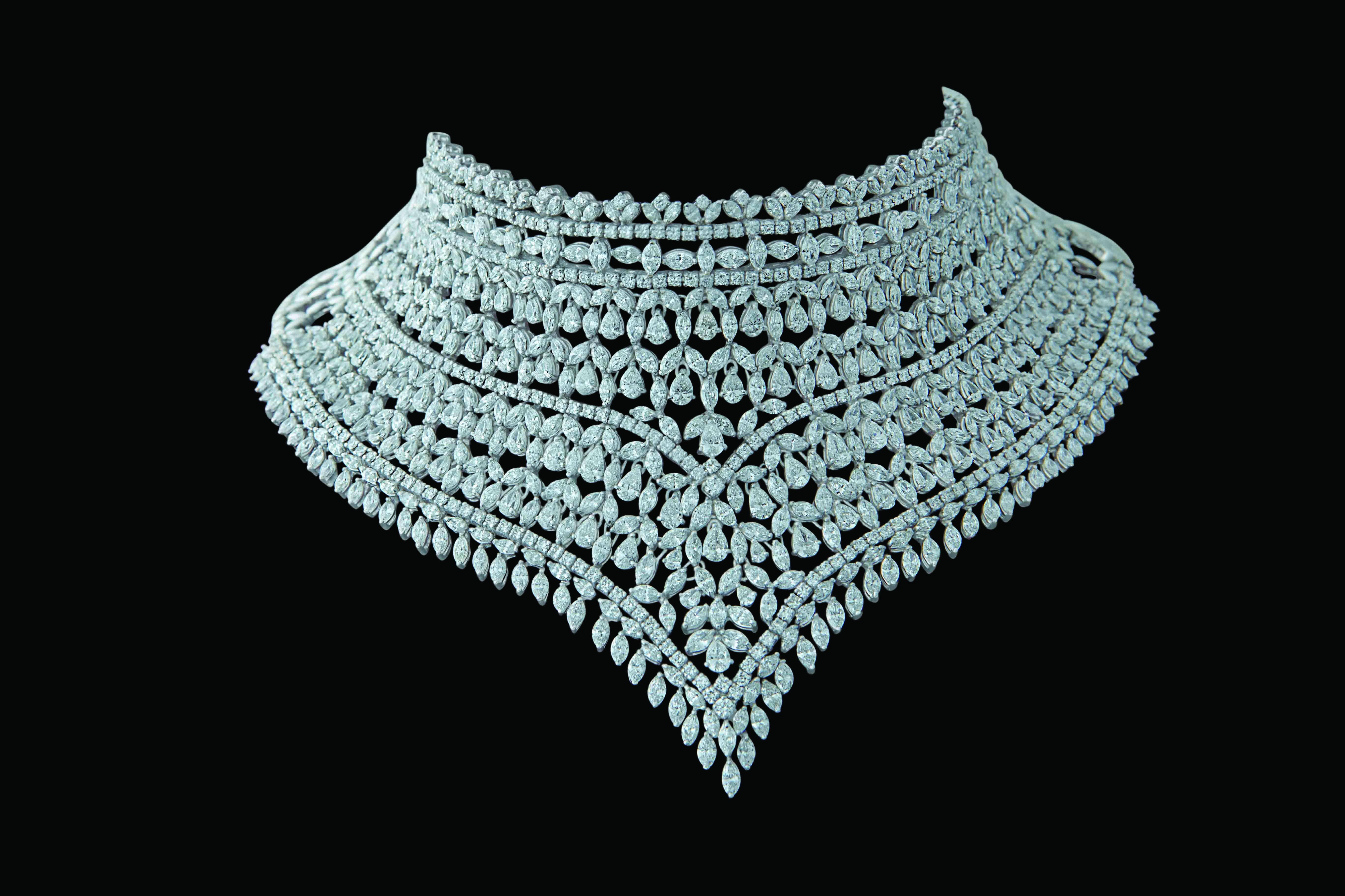 diamond choker necklace set - Ghanasingh Fine Jewels